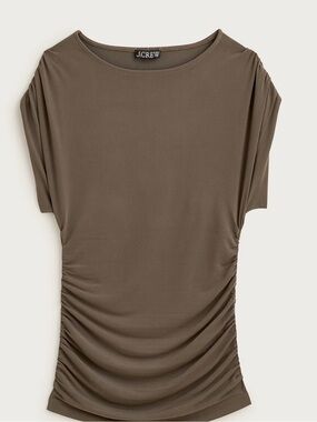 J.Crew Ruched Top in Matte Jersey